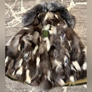 Mr&Mrs Italy Genuine Fox Fur Parka Jacket